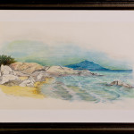 Spiagge di Sardegna 03- gessetti su cartoncino - cm.42x26